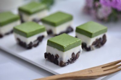 抹茶双色小方