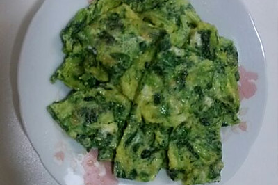 菠菜摊鸡蛋