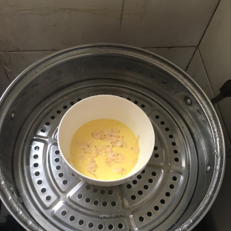 虾米蒸蛋的做法