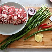 #肉食者联盟#韭香铁板肥牛的做法图解1