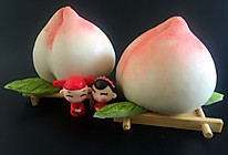 奶香寿桃馒头的做法