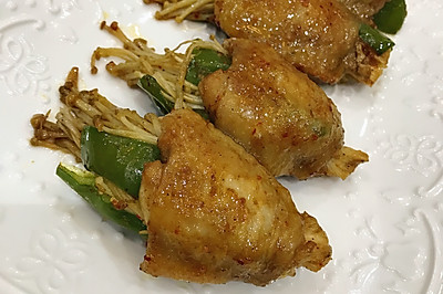 鸡翅包金针菇