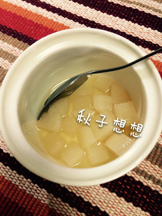 咳嗽就吃它吧【蜂蜜炖白萝卜】的做法