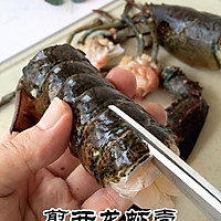 鲜掉眉毛的鲜活波士顿龙虾手把手教你清蒸龙虾❗️的做法图解3
