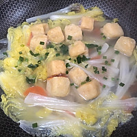 白菜油豆腐汤的做法图解10