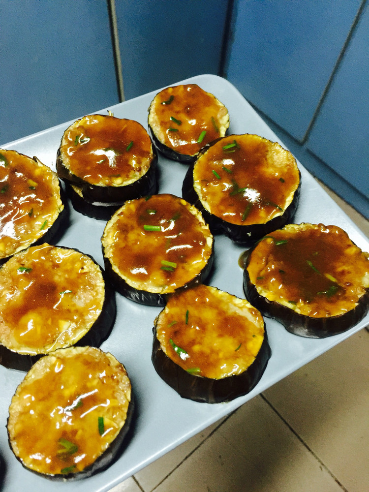 茄子酿肉的做法