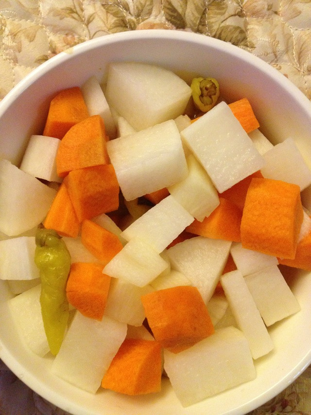 萝卜泡菜（酸、辣、甜）的做法