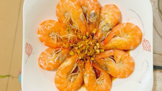 #味达美星厨X小厨中秋团圆宴#清蒸大虾可以如此美味的做法