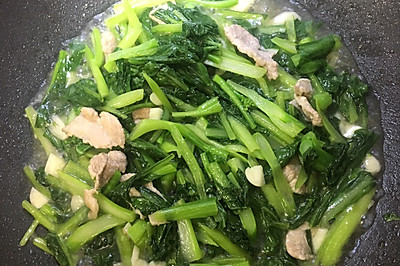 菜心炒肉