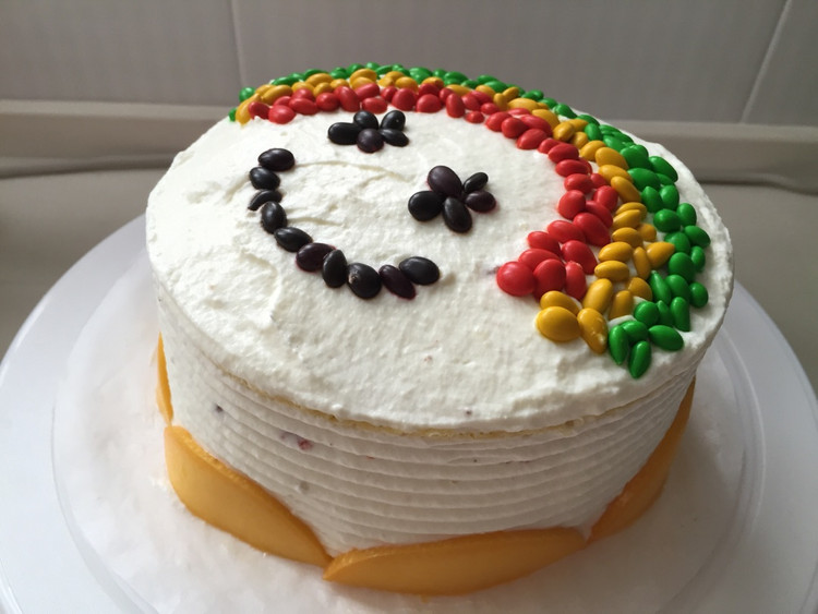 彩虹蛋糕（非色素版）的做法