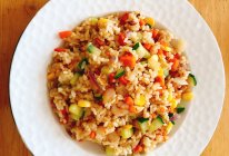 鲜蔬虾仁炒饭的做法
