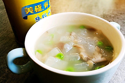 罗卜青豆菌菇汤