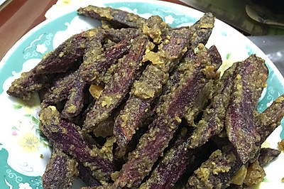 蛋黄焗紫薯