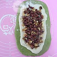 抹茶麻薯核桃欧包～料足好吃停不下来的做法图解6