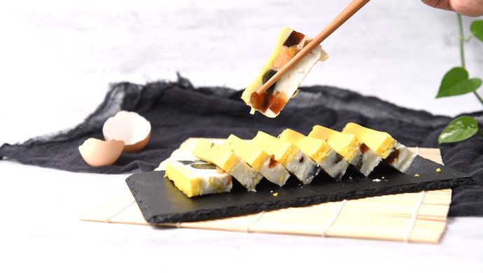 三色蒸蛋