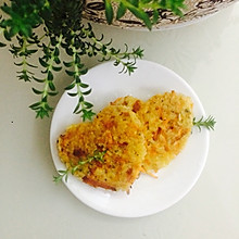胡萝卜火腿蛋煎米饼