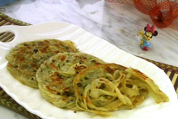 椒盐葱香手抓饼