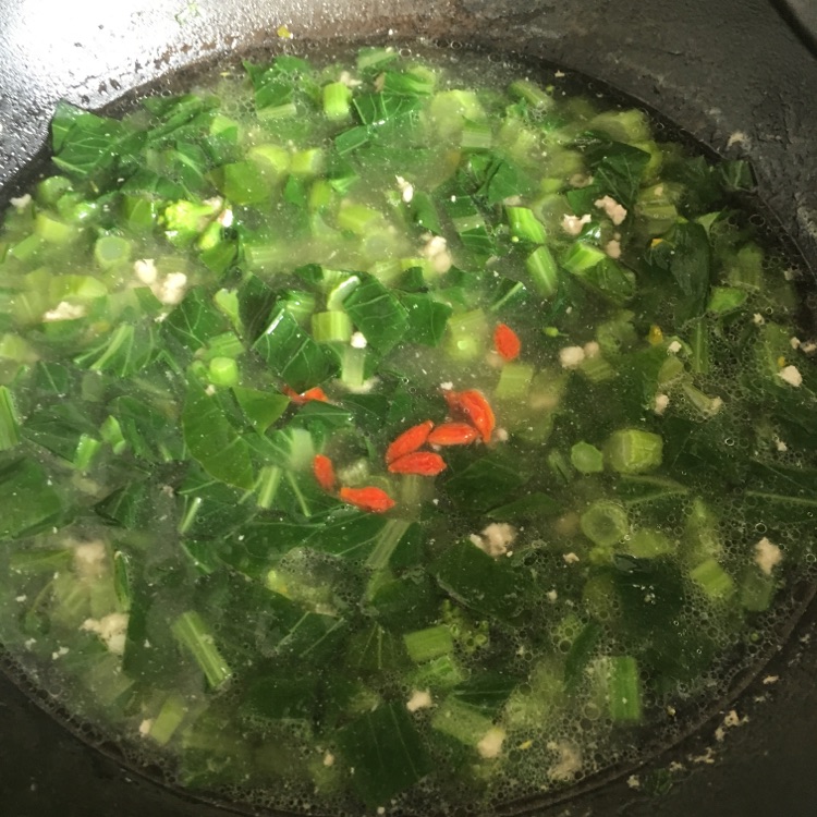 家常菜-青菜钵（青菜肉末汤）的做法图解7
