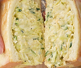 夏日减脂快手早餐便当|鸡蛋卷心菜三明治的做法