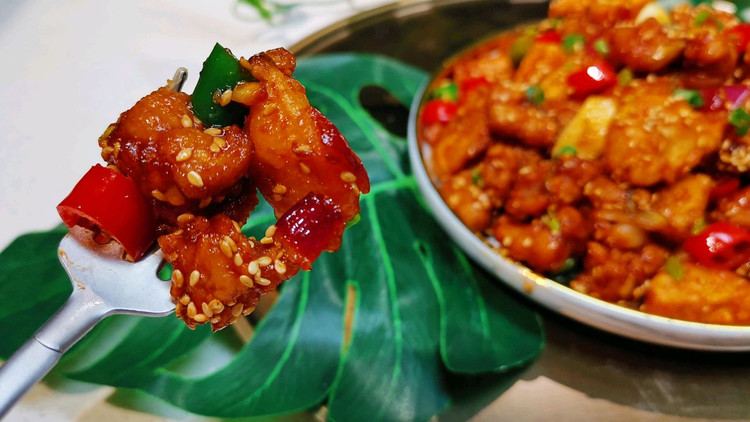 左宗棠鸡菇鸡菇外国人认为的中国美食❤️蜜桃爱营养师私厨的做法
