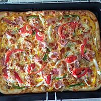 PIZZA足量肉肉披萨的做法图解9