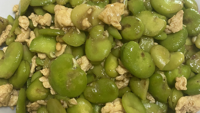 蚕豆炒鸡蛋