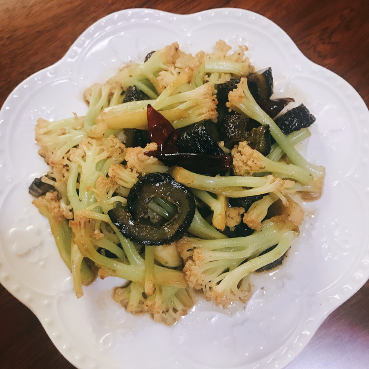 花菜海参的做法