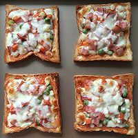 土司披萨#百吉福芝士力量#的做法图解4