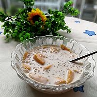 芒果牛奶椰汁西米露的做法图解9