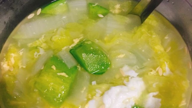 香瓜小白菜汤，胃病患者的福利的做法