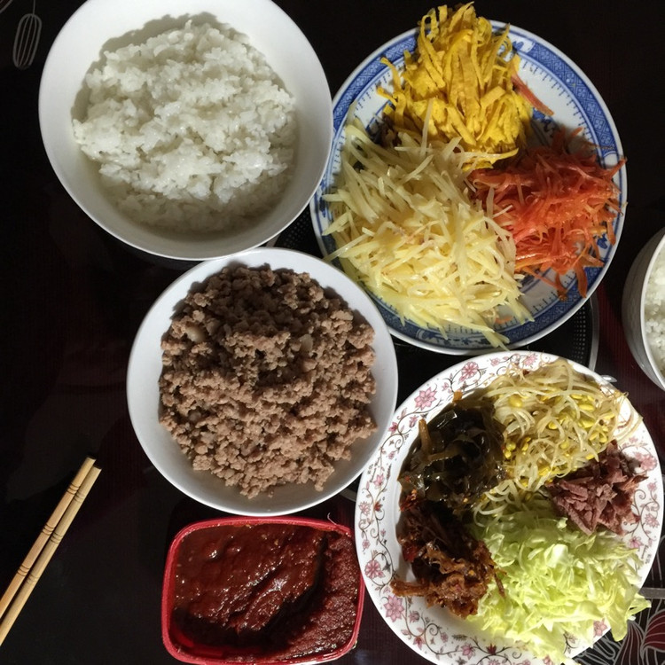 中国人的韩式拌饭的做法