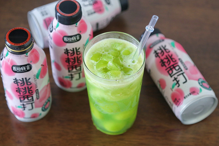 桃桃冰沙青提饮的做法