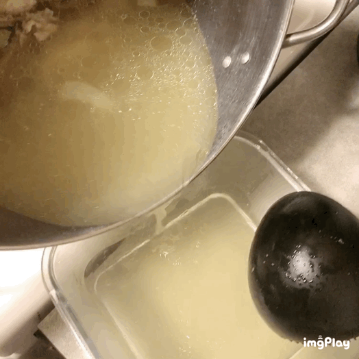 鸡架鸡骨秒变浓香清汤-解锁自制鸡骨浓汤宝的做法图解9