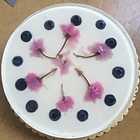 镜面樱花蓝莓渐变芝士蛋糕的做法图解25