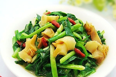 海螺炒韭菜