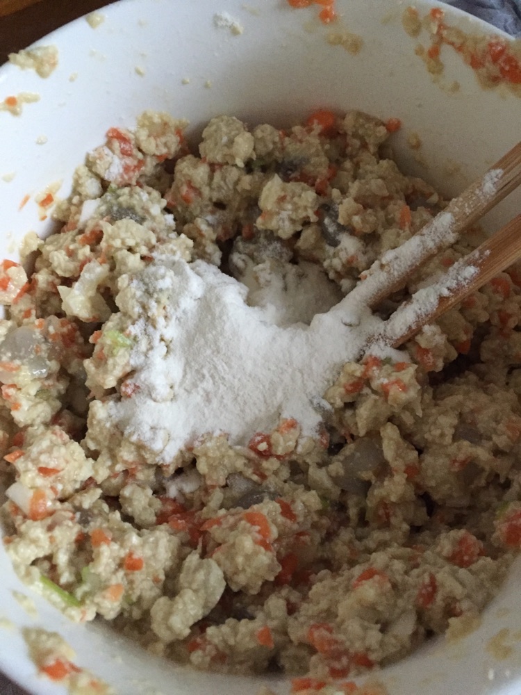 虾仁豆腐饼的做法图解3