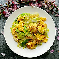 素食记～包菜粉丝炒鸡蛋的做法图解6