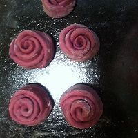 紫薯玫瑰小花卷的做法图解7