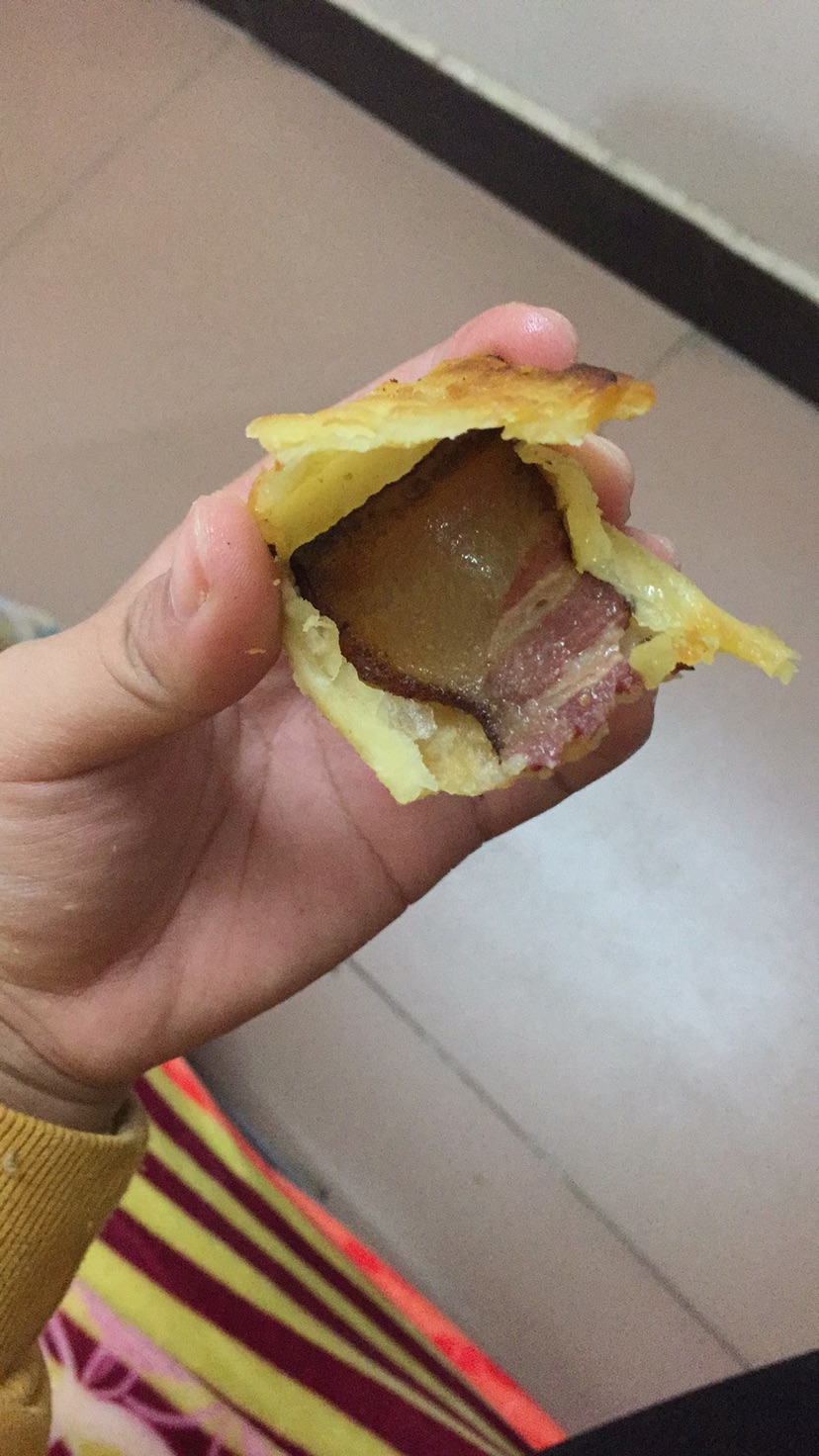 自创腊肉包的做法图解3