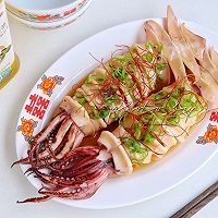 葱香白灼鱿鱼#感恩节为TA做顿饭#的做法图解9