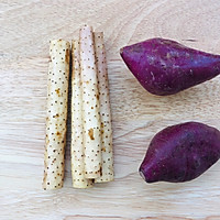 宝宝辅食：紫薯山药奶糕的做法图解1
