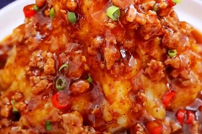 黑椒肉末土豆泥