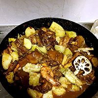 肉蟹煲一全家福的做法图解10