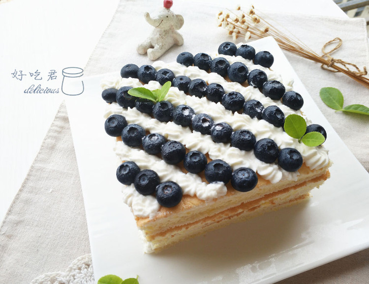 蓝莓奶油蛋糕的做法