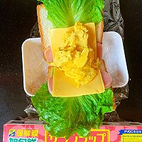 #十分钟开学元气早餐#十分钟快手黑胡椒滑蛋三明治的做法图解6