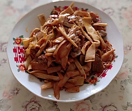 杏鲍菇炒干豆腐的做法