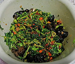凉拌木耳菠菜（拌耗油&辣椒油）的做法