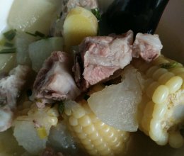 玉米冬瓜小排汤的做法