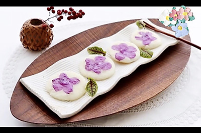 鲜花糯米饼