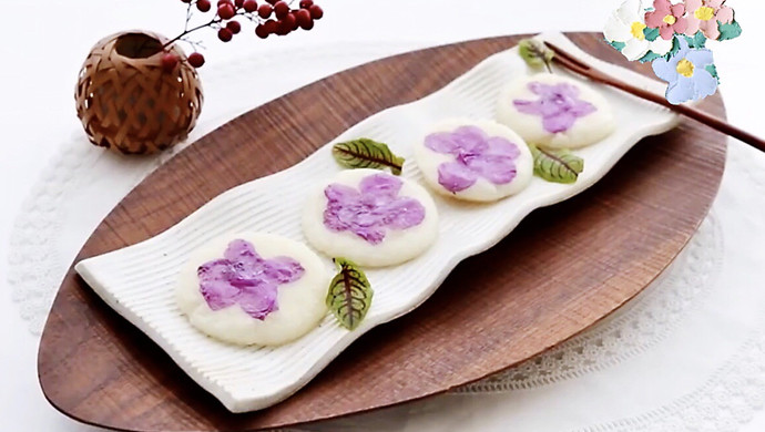 鲜花糯米饼